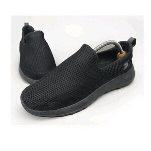 SKECHERS Go Walk Air Max Men's 9 Black Mesh Slip-On Comfort Walking Shoe 54600
